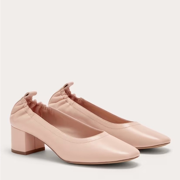 Everlane Italian Leather The Day Heel Pale Pink - Picture 1 of 16